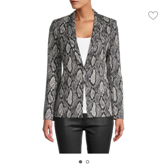 Alice + Olivia Jackets & Blazers - 🌹ALICE + OLIVIA Snake-Print Cotton-Blend Blazer, Size 4
